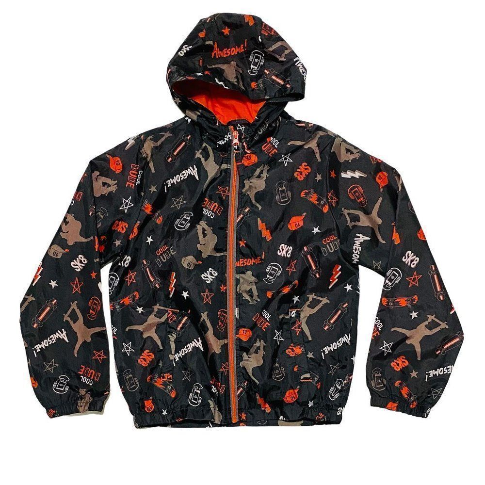 SURVIVAL Gear Skate Print Lined Windbreaker
